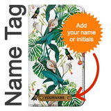 iPhone 13 PU Leather Flip Case Leaf Life Birds with leather tag