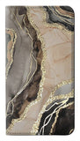 iPhone 11 PU Leather Flip Case Marble Gold Graphic Printed