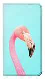 Samsung Galaxy A42 5G PU Leather Flip Case Pink Flamingo