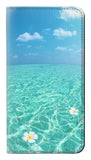 LG Stylo 6 PU Leather Flip Case Summer Ocean Beach