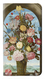 Samsung Galaxy A22 5G PU Leather Flip Case Vase of Flowers