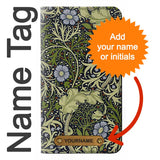 Samsung Galaxy S21 FE 5G PU Leather Flip Case William Morris with leather tag