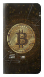 Samsung Galaxy A22 4G PU Leather Flip Case Cryptocurrency Bitcoin