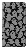 iPhone 13 PU Leather Flip Case Cute Ghost Pattern