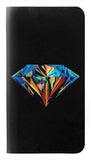 Google Pixel 6 Pro PU Leather Flip Case Abstract Colorful Diamond
